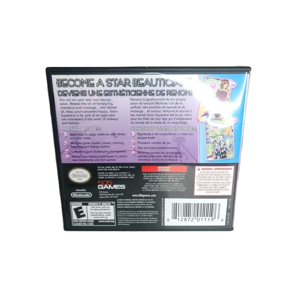 Nintendo DS Salon Superstar Game‎